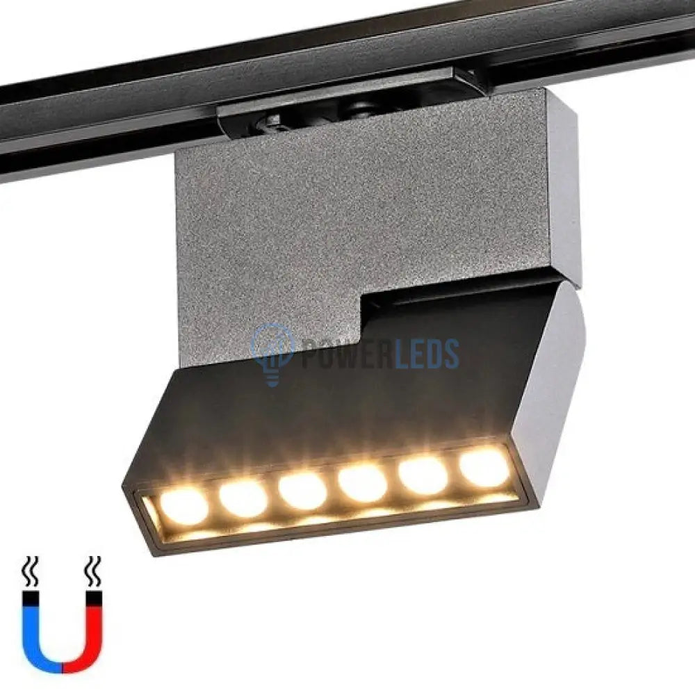 Spot Led 6W Magnetic Negru Pliabil Track Light