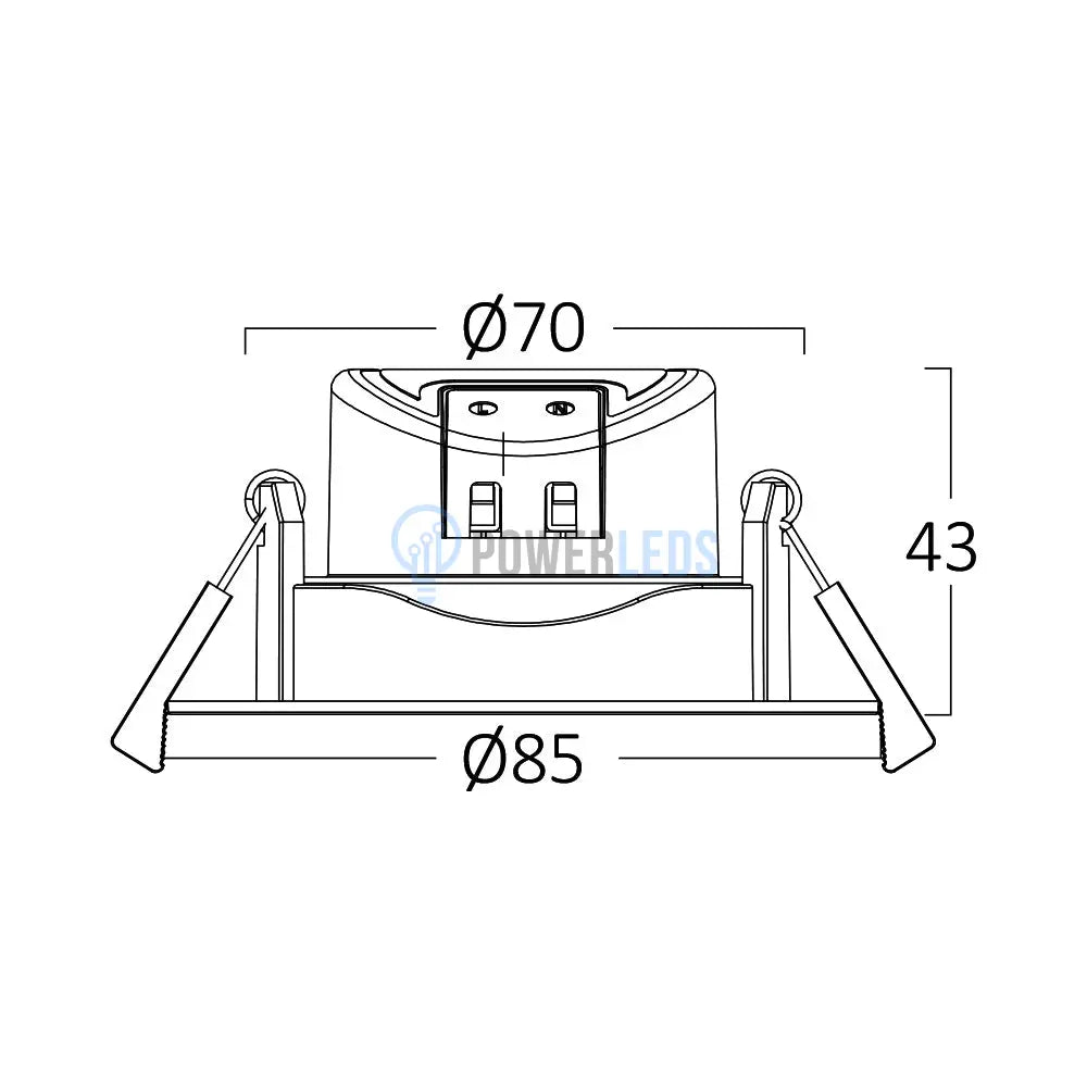 Spot Led 7W Incastrabil Orientabil Cct Cu 3 Lumini Dimabil Spot Light