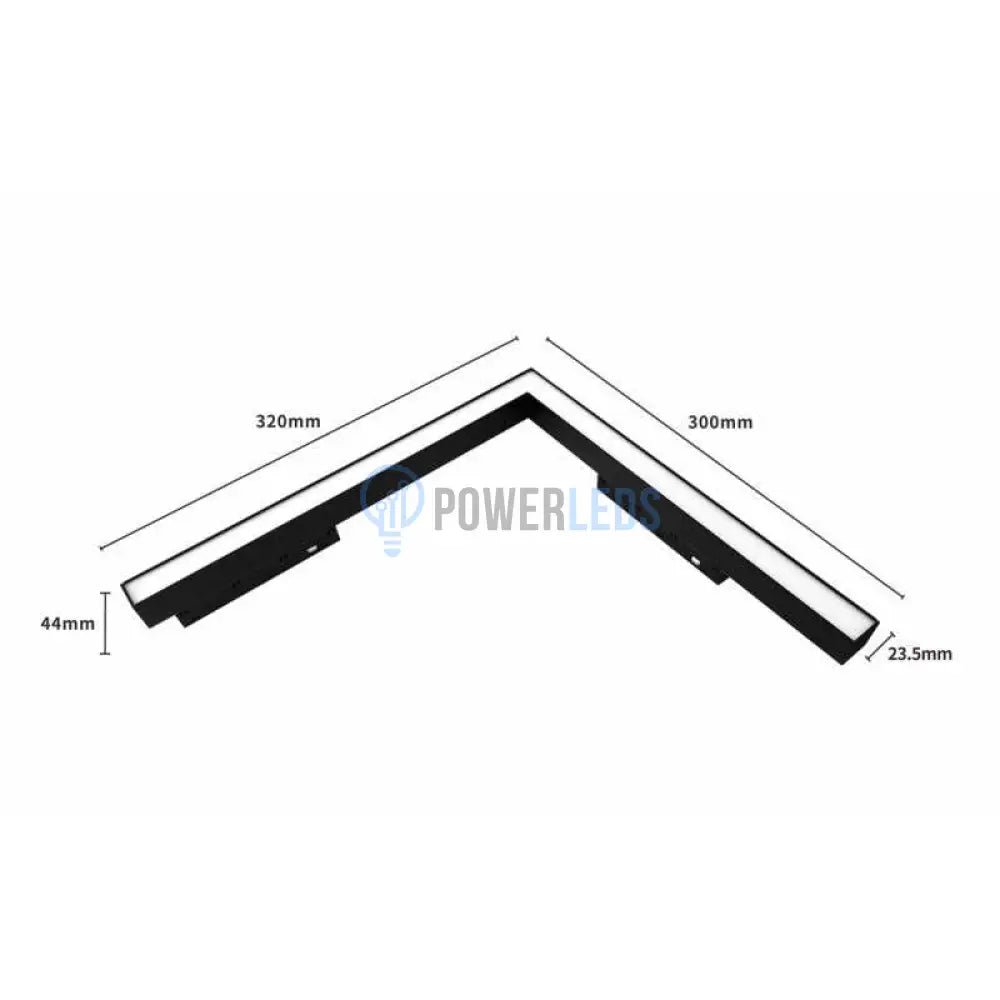Spot LED 90 Grade 24W 62cm Magnetic CCT Negru Mat powerleds.ro