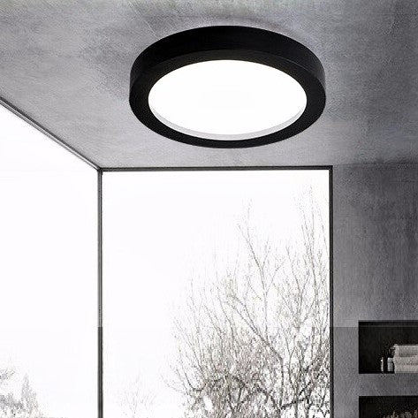 Spot LED 24W Rotund Negru / ⌀287mm / Aplicat