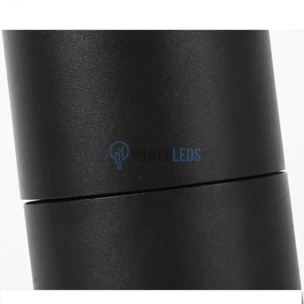 Spot LED Cilindric Aplicat Orientabil Negru 10W Lumina Calda powerleds.ro