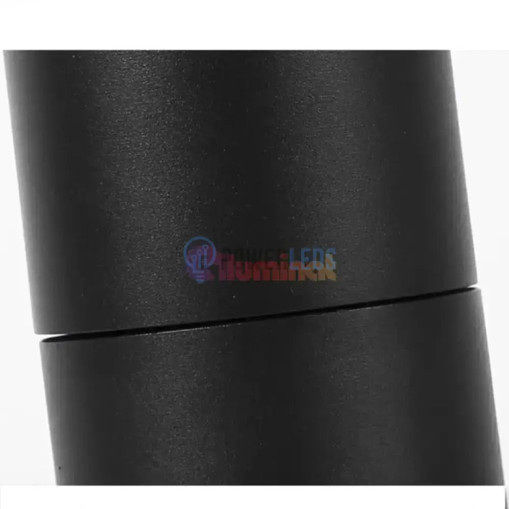 Spot LED Cilindric Aplicat Orientabil Negru 10W Lumina Neutra powerleds.ro