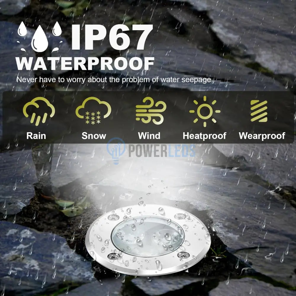 Spot Led Exterior 3W Pardoseala Incastrabil 220V Rgb Flood Light