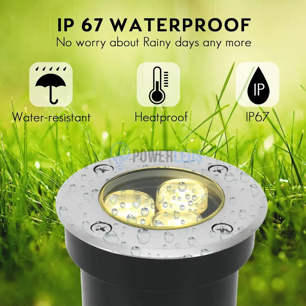 Spot Led Exterior 3W Pardoseala Incastrabil 220V Rgb Flood Light