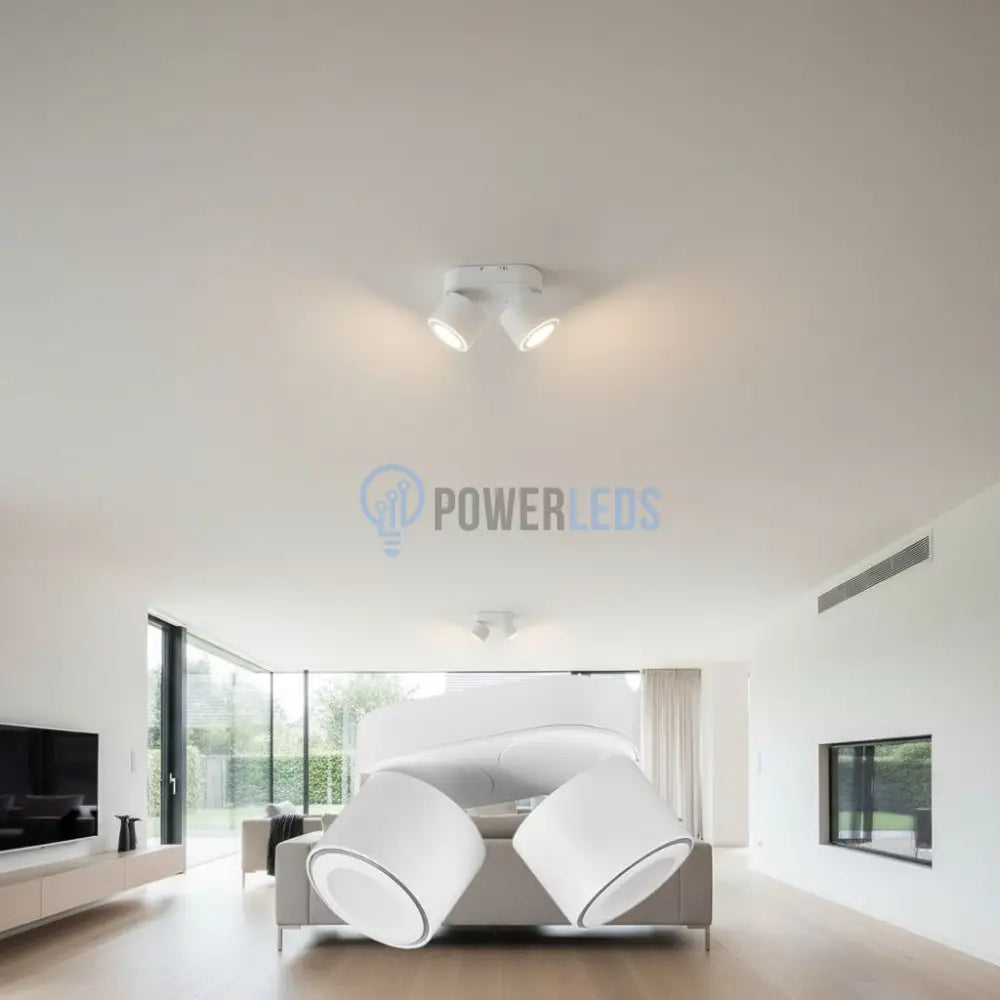 Spot LED Premium Aplicat Orientabil Dreptunghiular 2x450lm Alb 3 Moduri de Iluminare led ceiling light