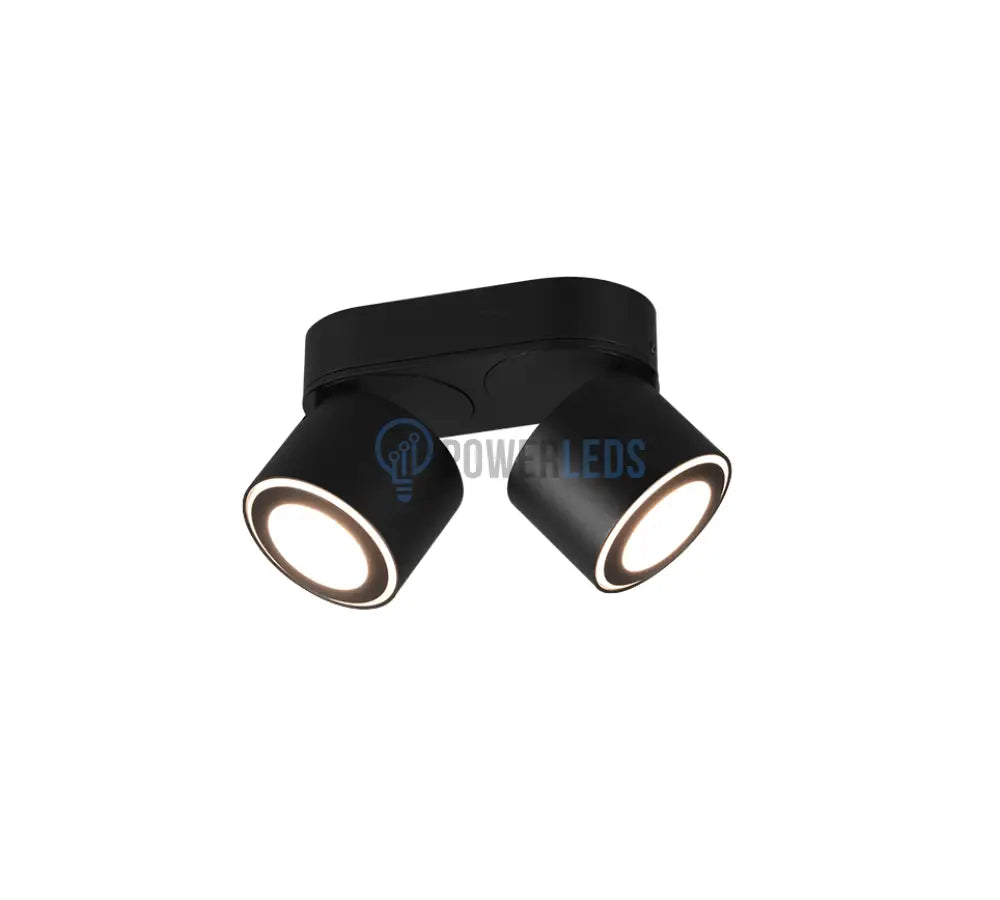 Spot LED Premium Aplicat Orientabil Dreptunghiular 2x450lm Negru 3 Moduri de Iluminare led ceiling light