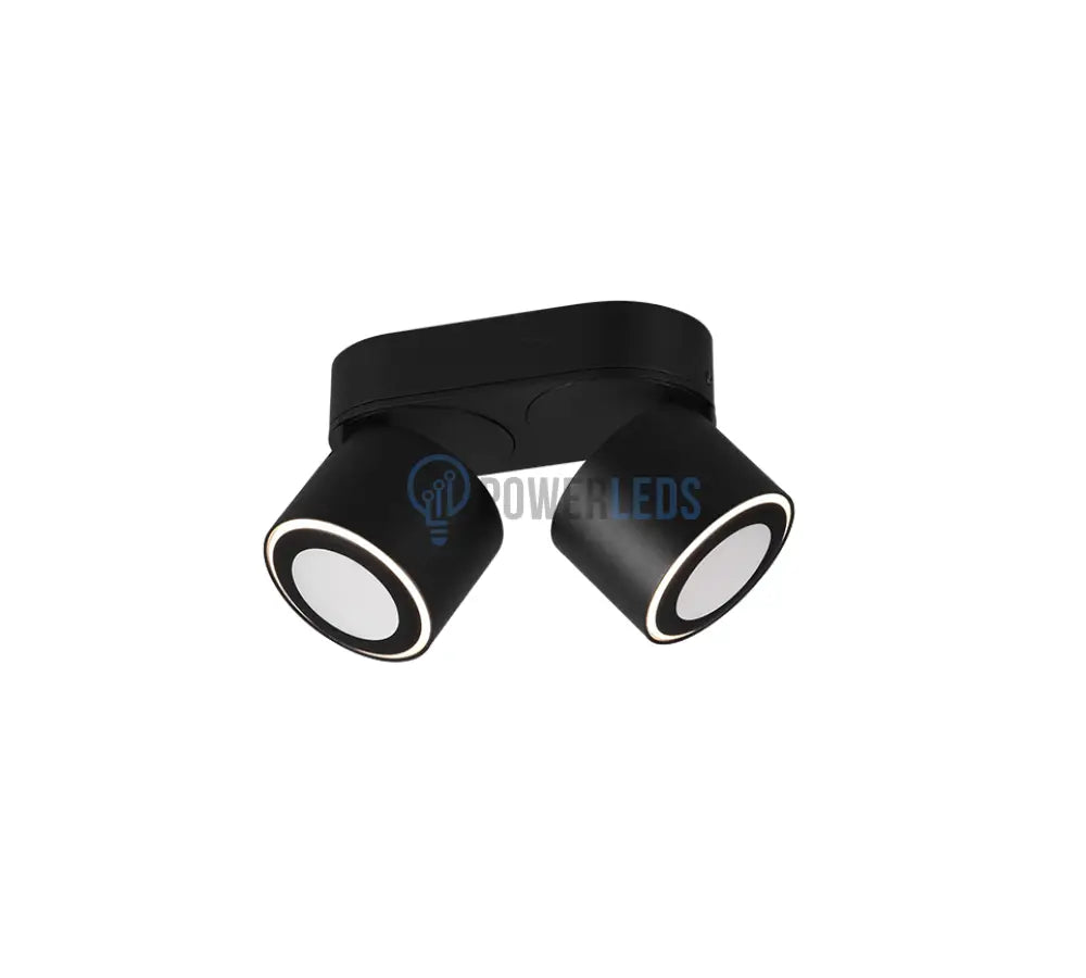 Spot LED Premium Aplicat Orientabil Dreptunghiular 2x450lm Negru 3 Moduri de Iluminare led ceiling light