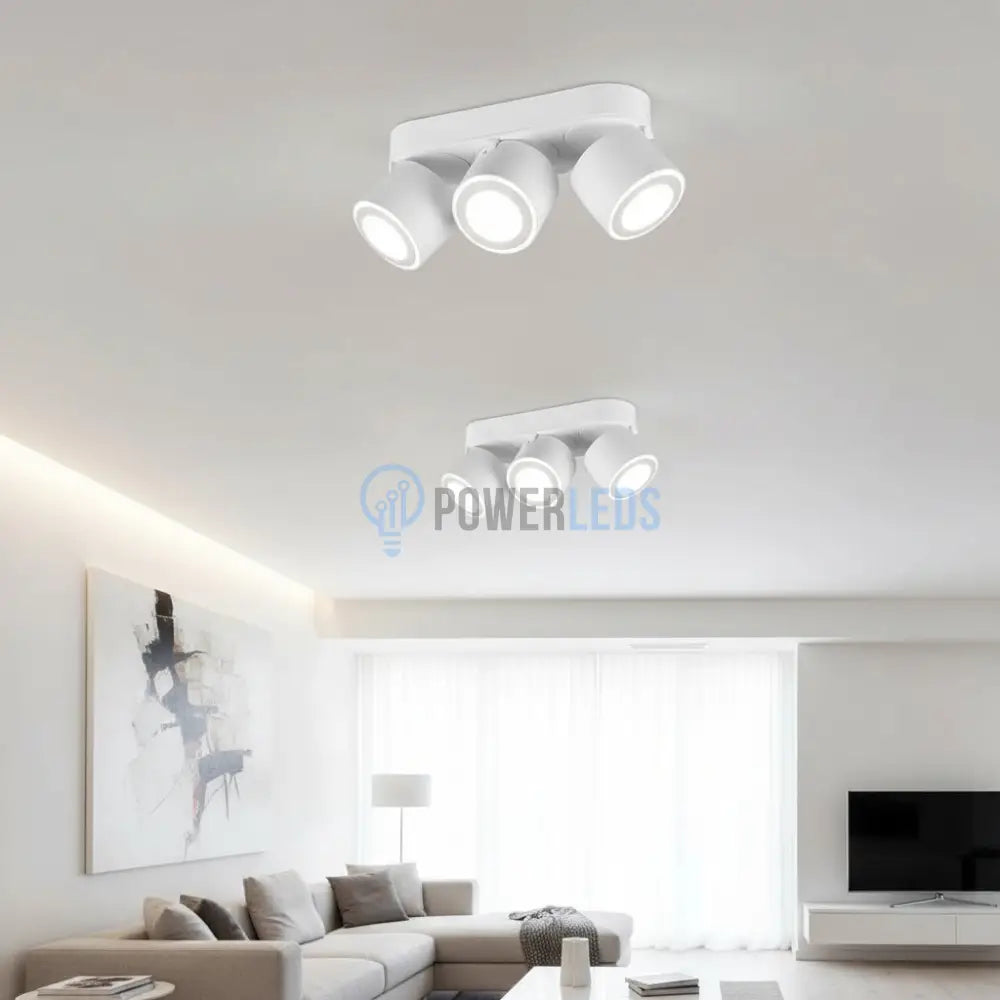 Spot LED Premium Aplicat Orientabil Dreptunghiular 3x450lm Alb 3 Moduri de Iluminare led ceiling light