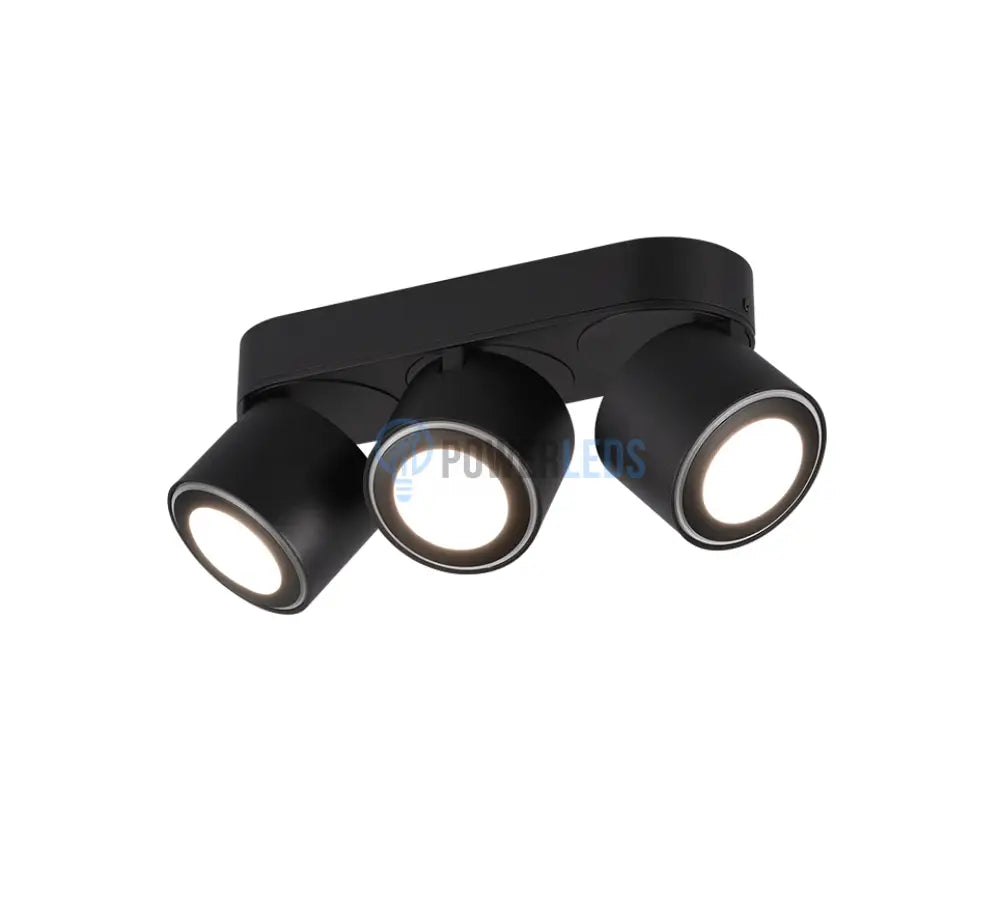 Spot LED Premium Aplicat Orientabil Dreptunghiular 3x450lm Negru 3 Moduri de Iluminare led ceiling light