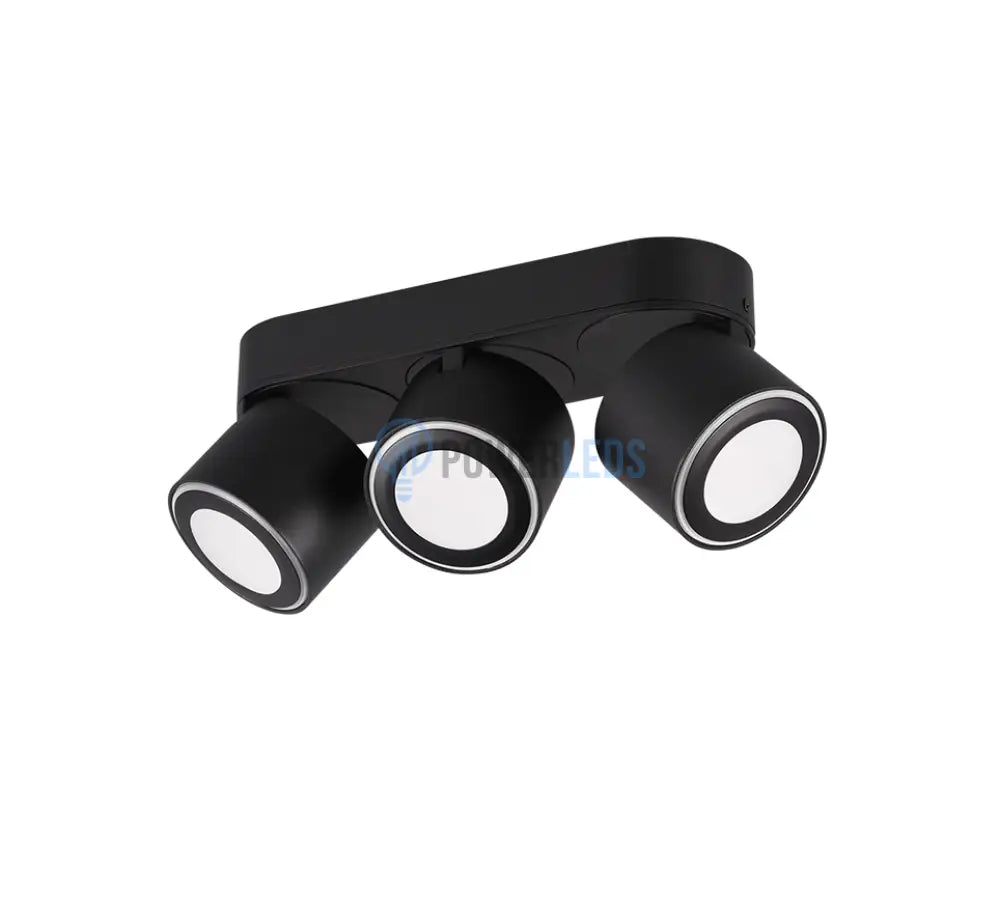 Spot LED Premium Aplicat Orientabil Dreptunghiular 3x450lm Negru 3 Moduri de Iluminare led ceiling light