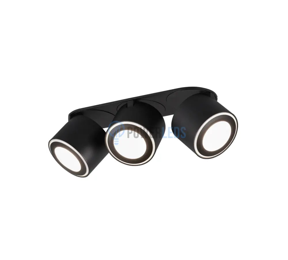 Spot LED Premium Aplicat Orientabil Dreptunghiular 3x450lm Negru 3 Moduri de Iluminare led ceiling light