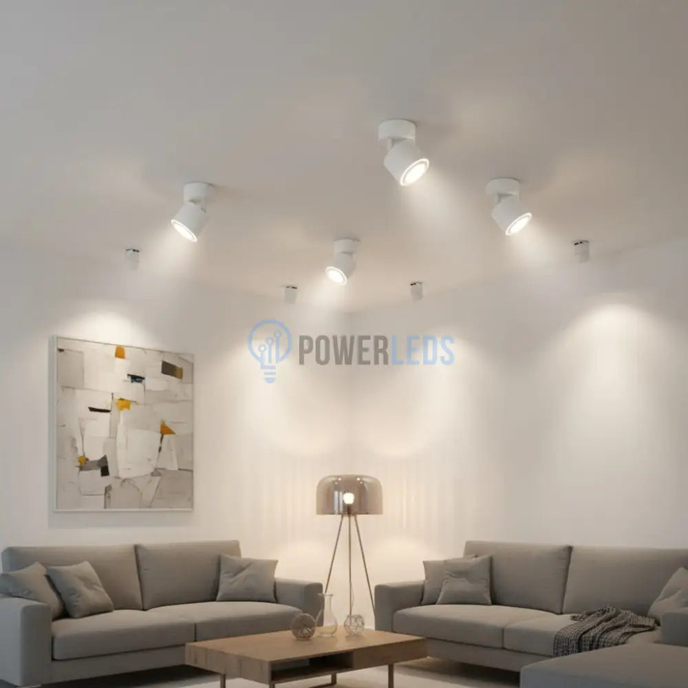 Spot LED Premium Aplicat Orientabil Rotund Alb 3 Moduri de Iluminare led ceiling light