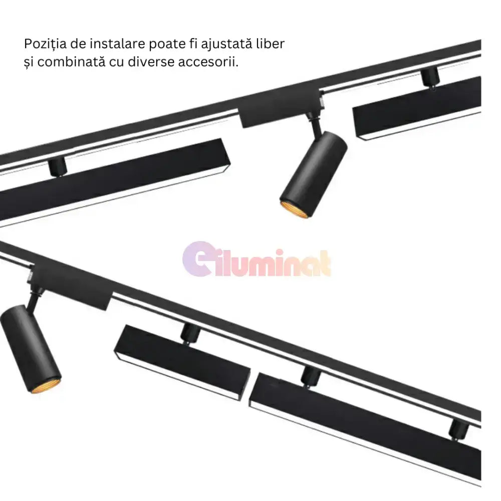 Sina cu Spoturi LED Integrate 48W 5075 Echivalent 300W 1.2M powerleds.ro