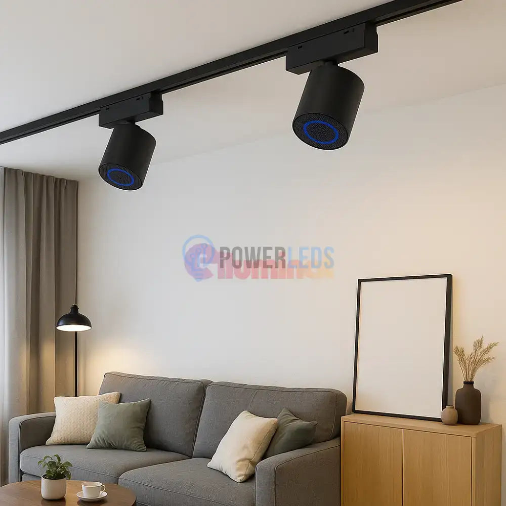 Spot pe Sina cu Boxa Bluetooth Integrata 10W 1050BK powerleds.ro