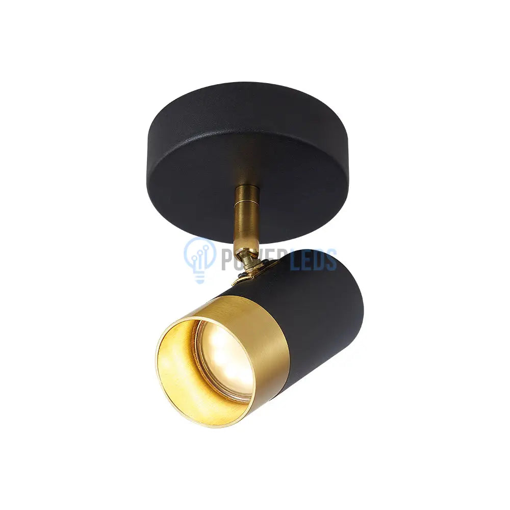 Spot Reglabil Negru + Auriu Exquisite 1Xgu10 Led Ceiling Light