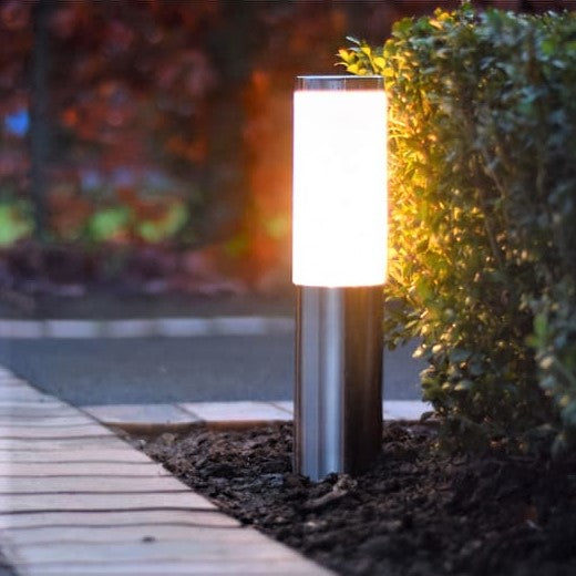 Stalp de Gradina DEFNE Chrome 30-50-80 cm