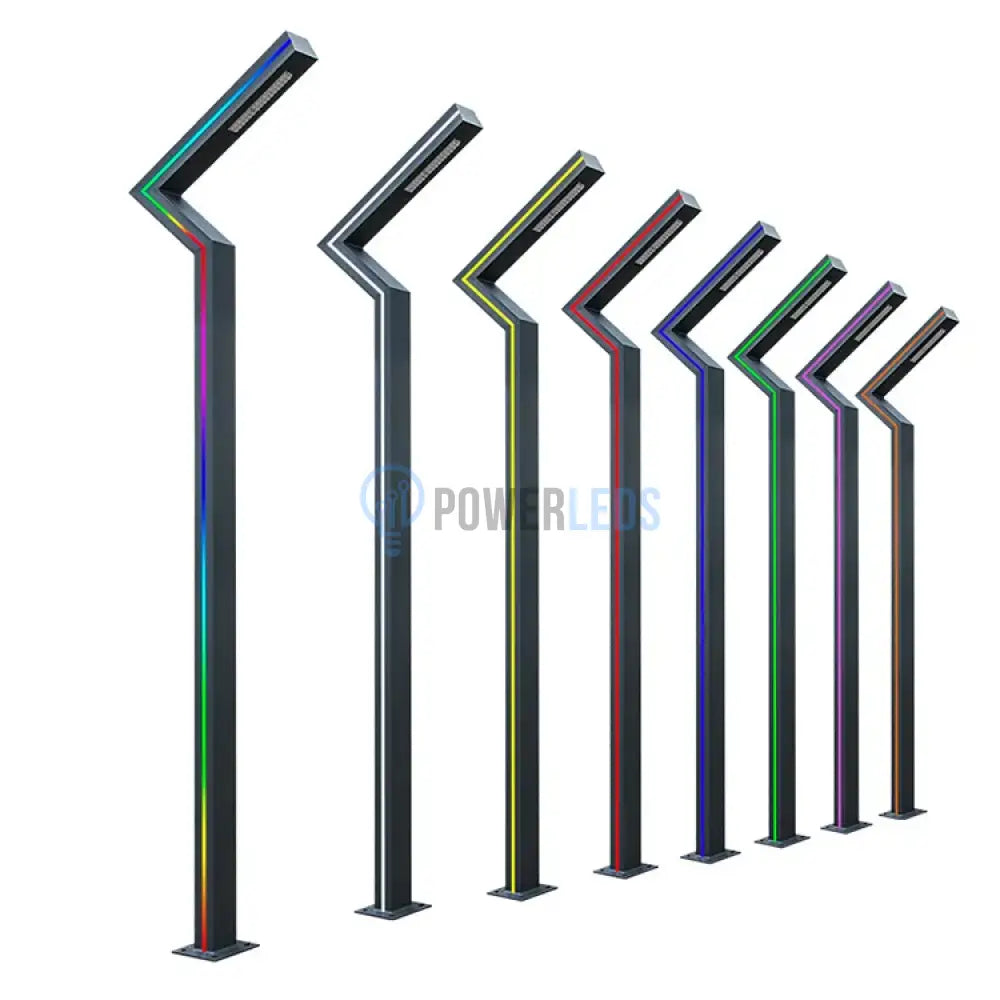 Stalp Iluminat Stradal 30W Rgb Telecomanda 3.5M Ornamental Pole