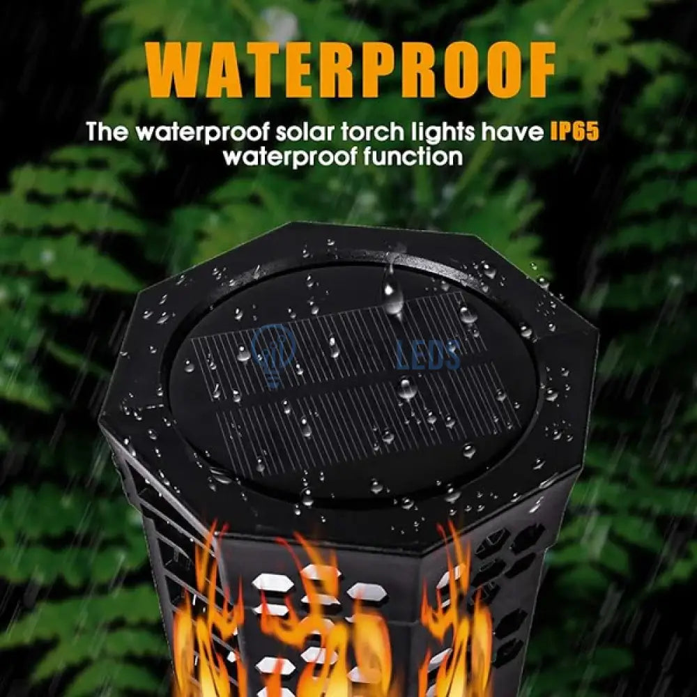 Stalp Led Gradina Torta Cu Incarcare Solara Fakla Solar Lamp