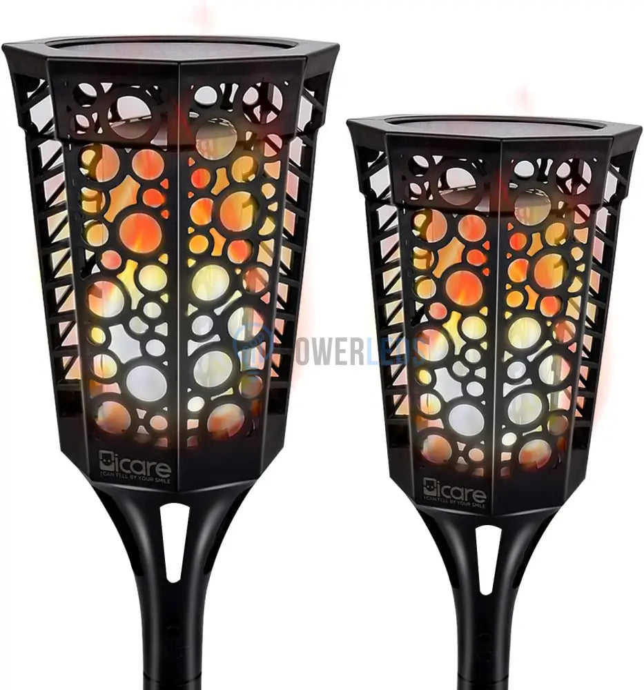 Stalp Led Gradina Torta Cu Incarcare Solara Fakla Solar Lamp