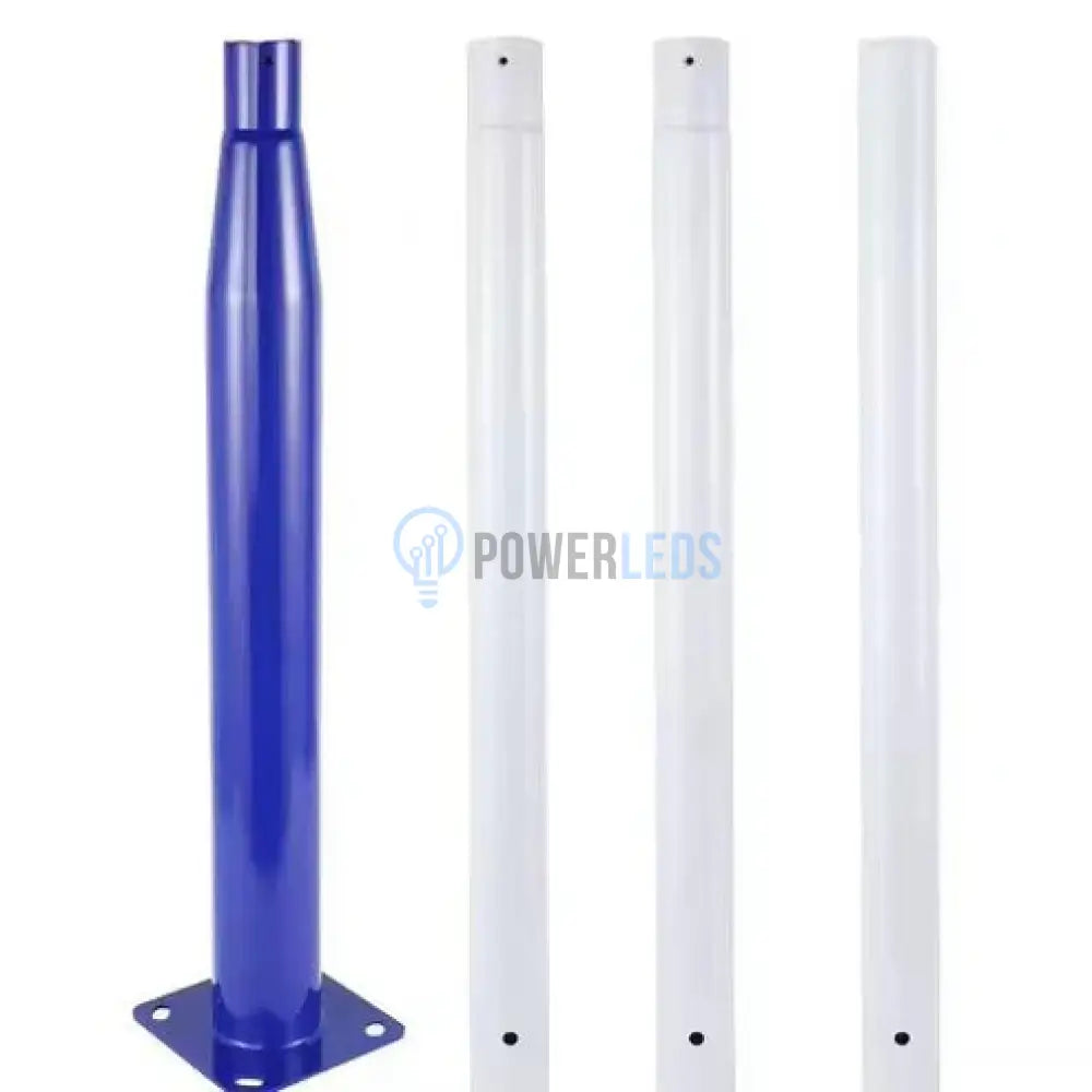 Stalp Metalic Alb/Albastru Modular 5m STALP ORNAMENTAL / Alb/Albastru ornamental pole