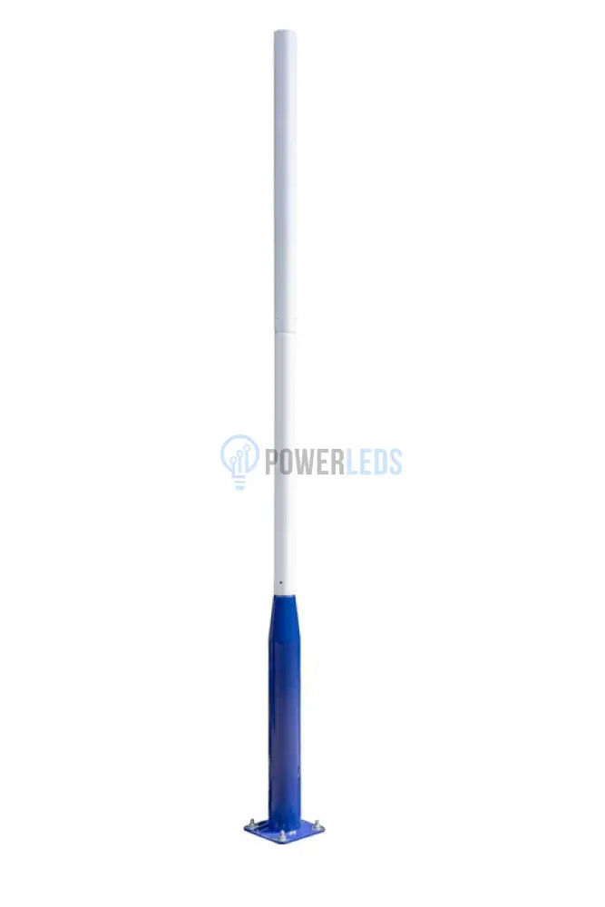 Stalp Metalic Alb/Albastru Modular 5m STALP ORNAMENTAL / Alb/Albastru ornamental pole