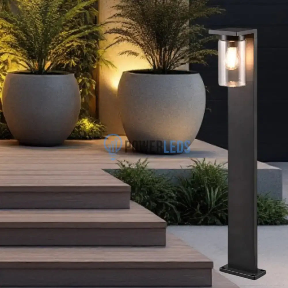 Stalp Ornamental cu Senzor Negru 100CM Home & Garden
