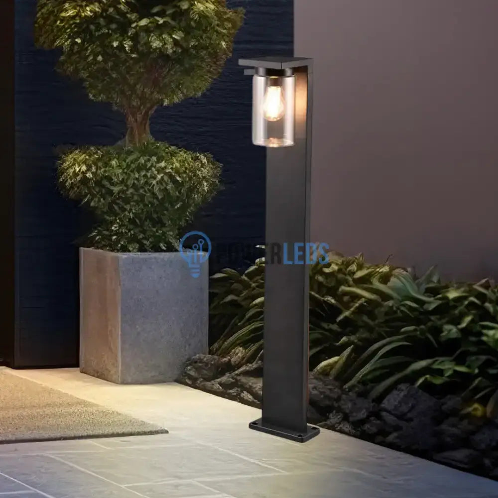 Stalp Ornamental cu Senzor Negru 100CM Home & Garden