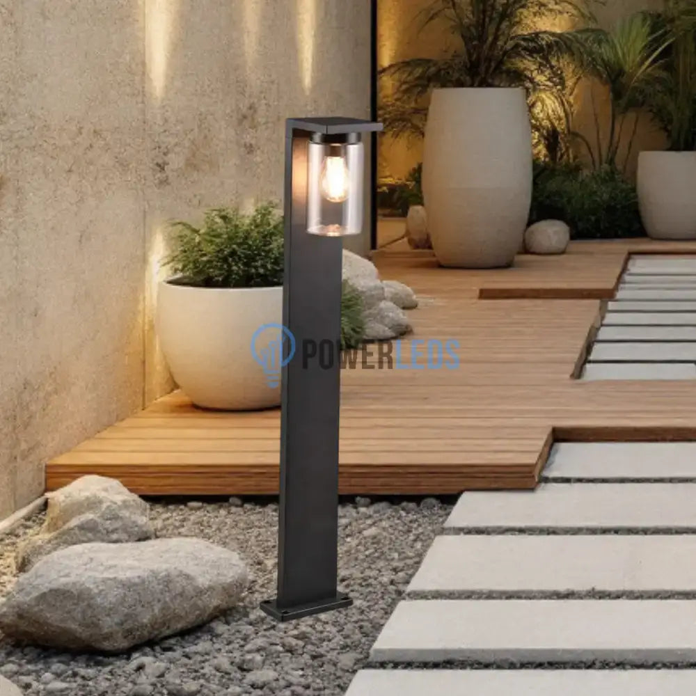 Stalp Ornamental cu Senzor Negru 100CM Home & Garden