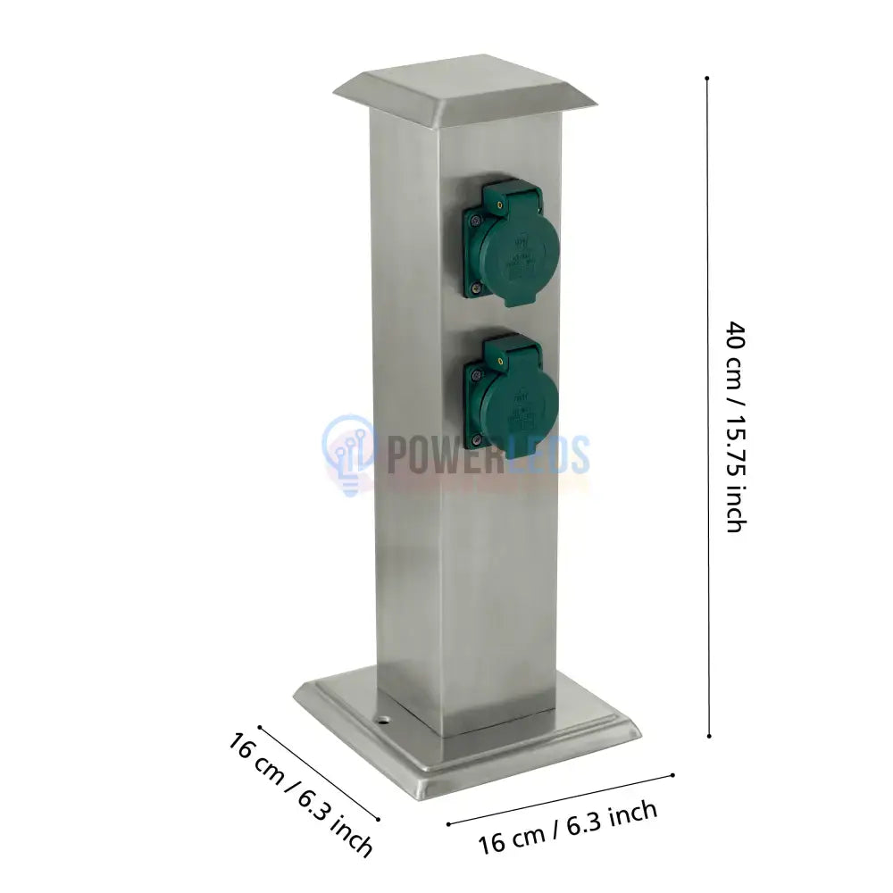 Stalpisor Decorativ cu 2 Prize de Exterior Eglo GARDEN POLE