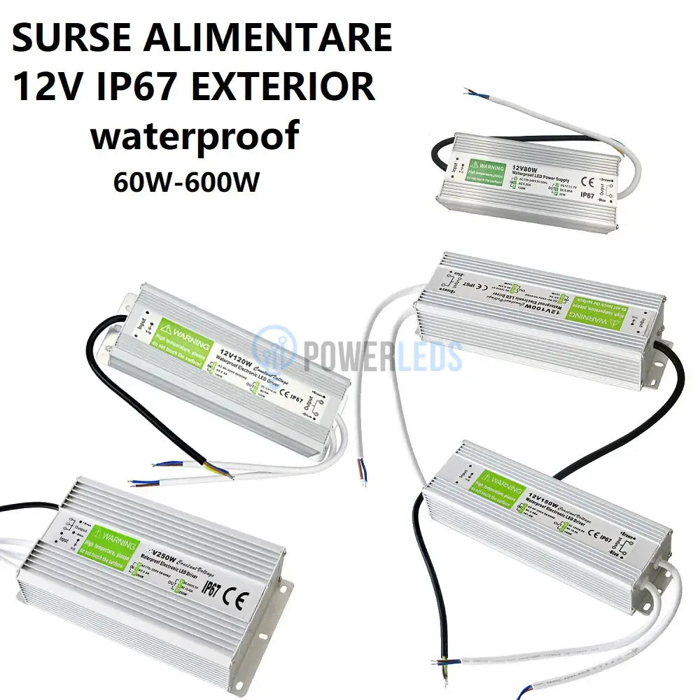Sursa Alimentare 12V Waterproof Ip67