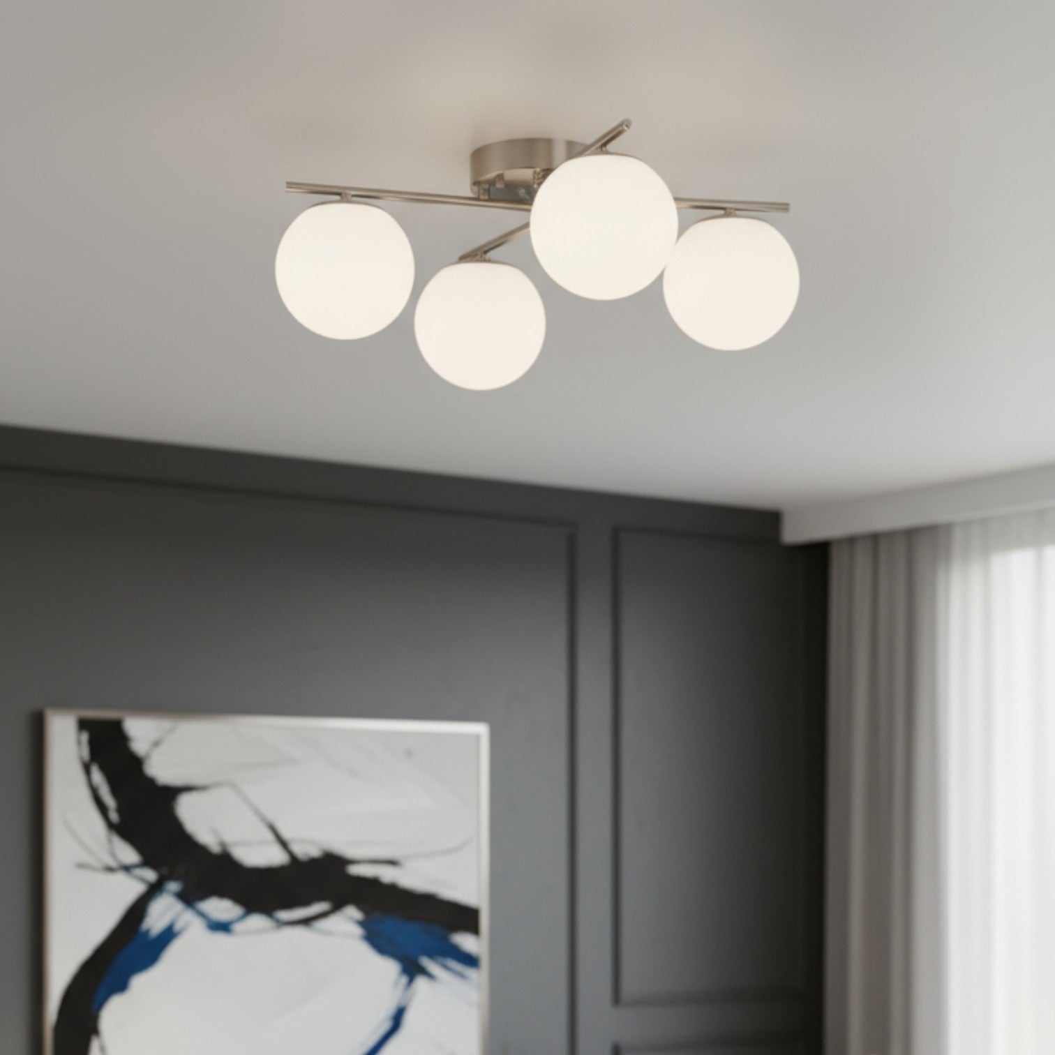 Lustra Abajur VILO 4xE27 Chrome