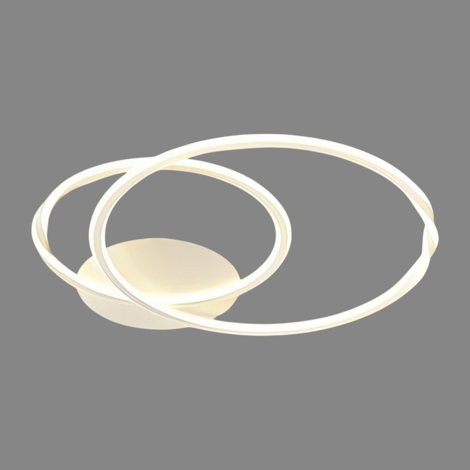 Lustra LED 2 WHITE CIRCLE Echivalent 600W Telecomanda