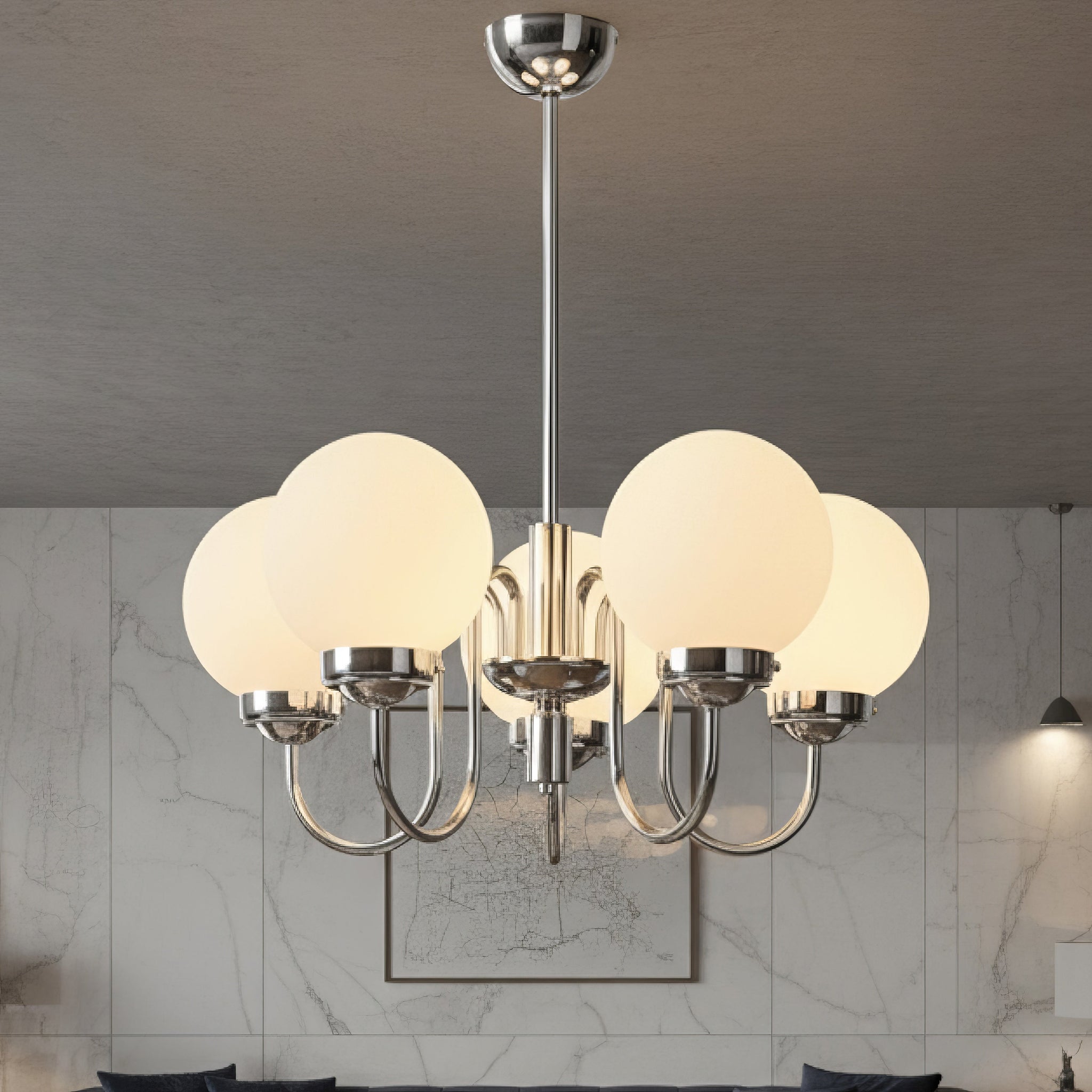 Lustra Abajur LOMA 5xE27 Crom