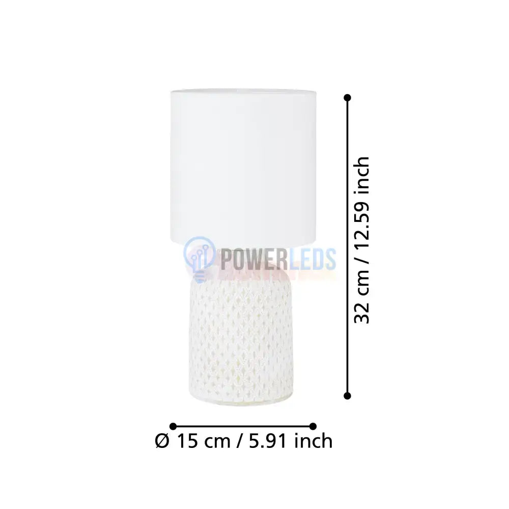 Veioza Decorativa BELLARIVA White 32CM VEIOZA DECORATIVA desk lamp