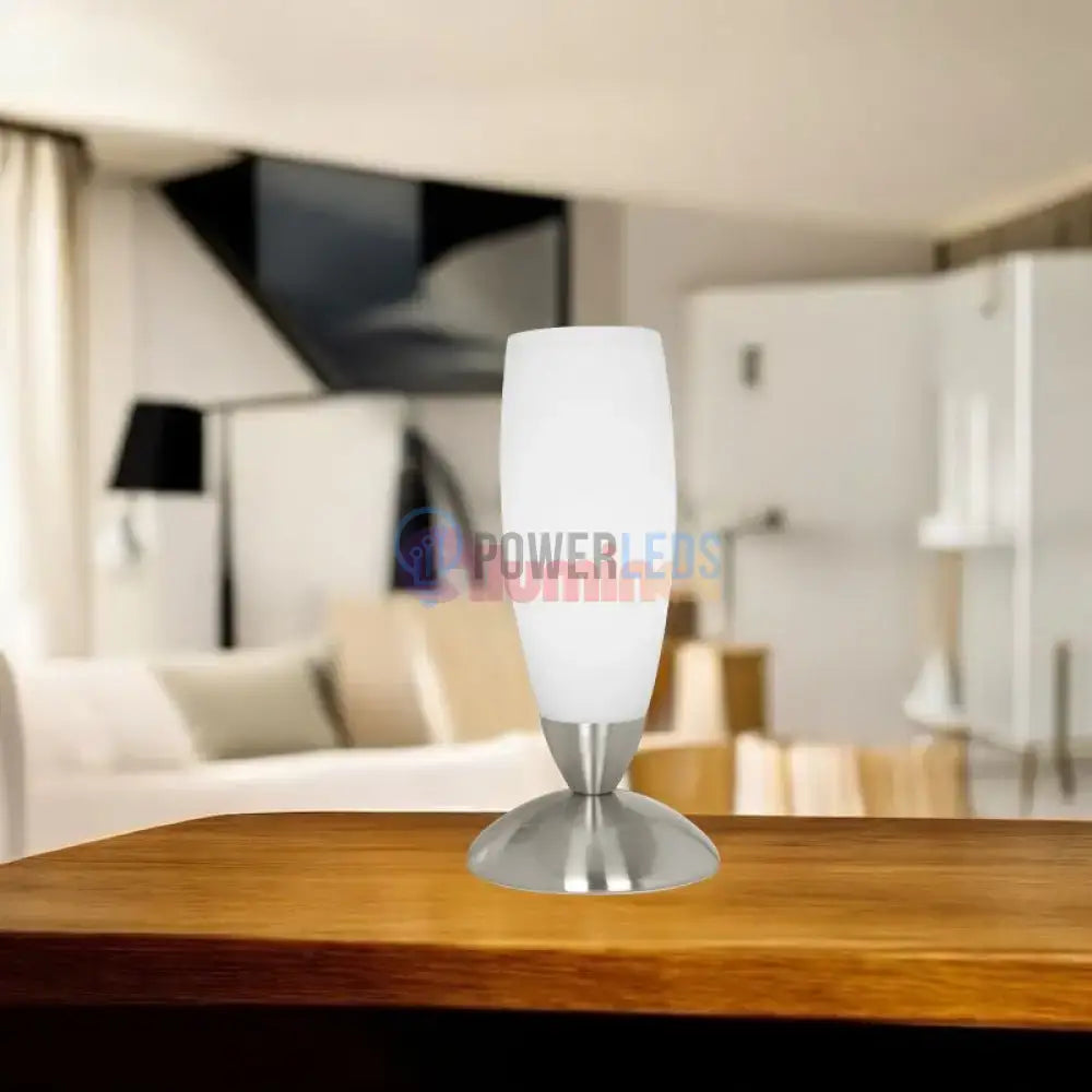 Veioza Decorativa SLIM Silver & White 22CM VEIOZA DECORATIVA desk lamp