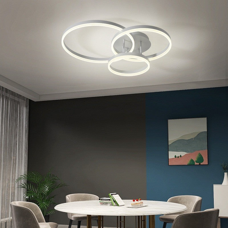 Lustra LED 112W WHITE CIRCLE Design Telecomanda