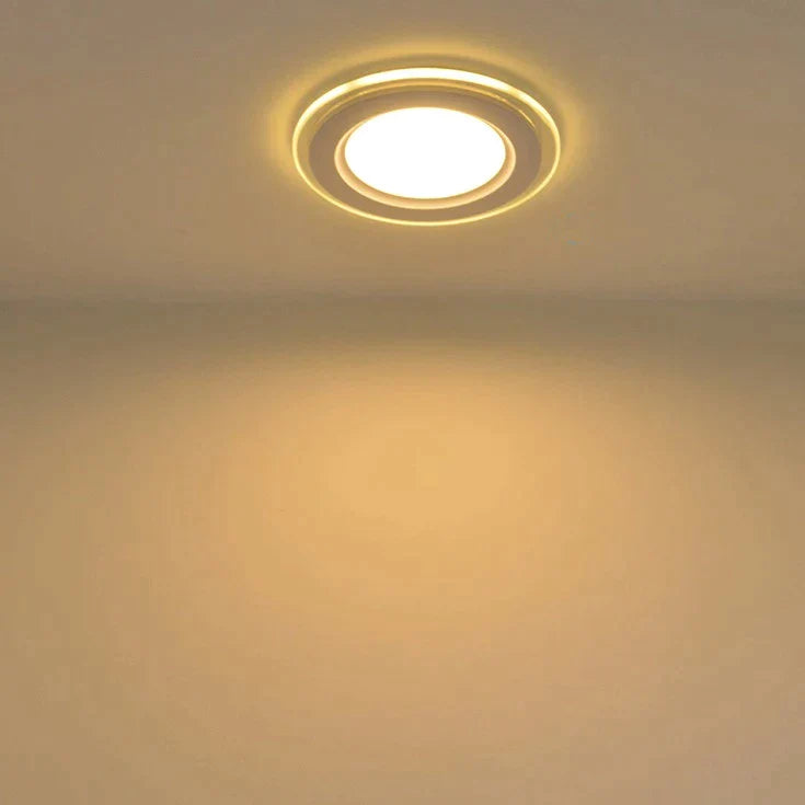 Spot LED 12W Rotund Mat Rama Sticla / ⌀160mm / Incastrabil