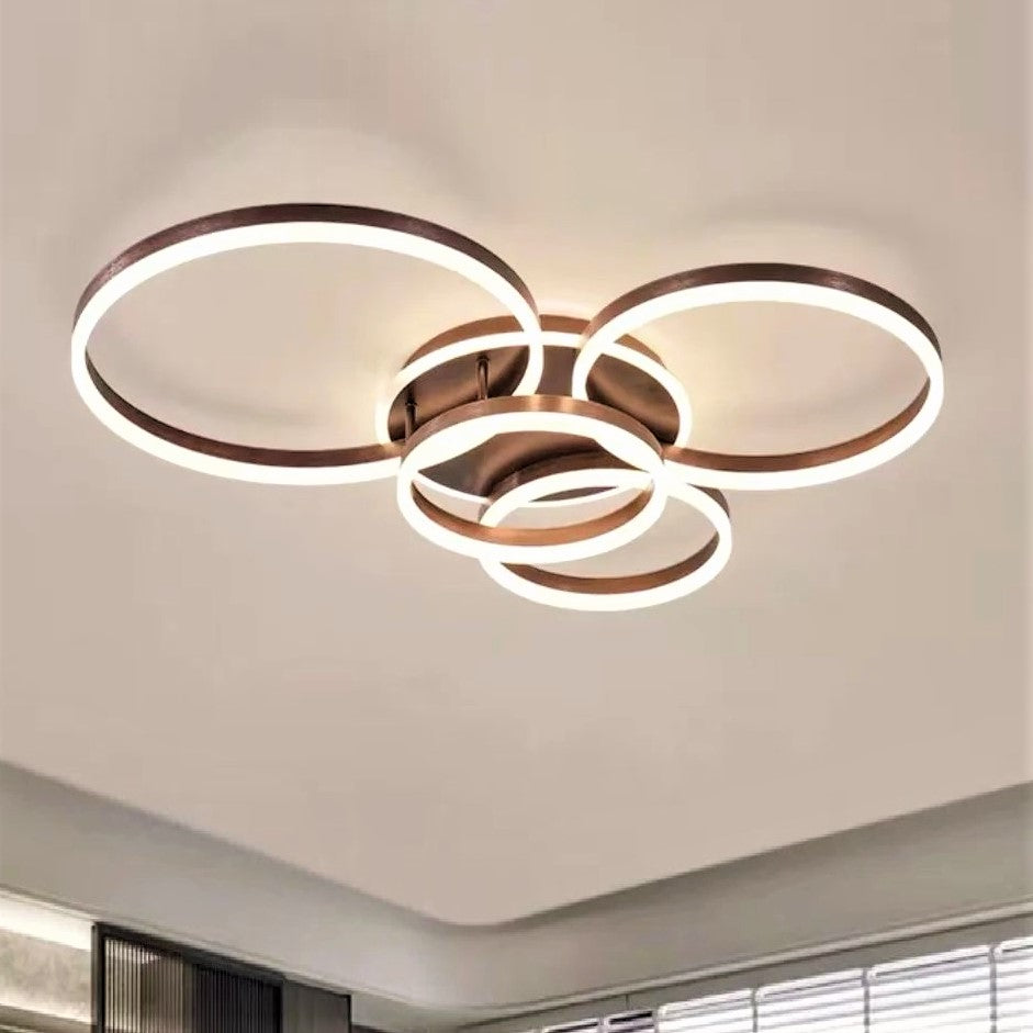 Lustra LED 360W CIRCLE BROWN Luxury Telecomanda