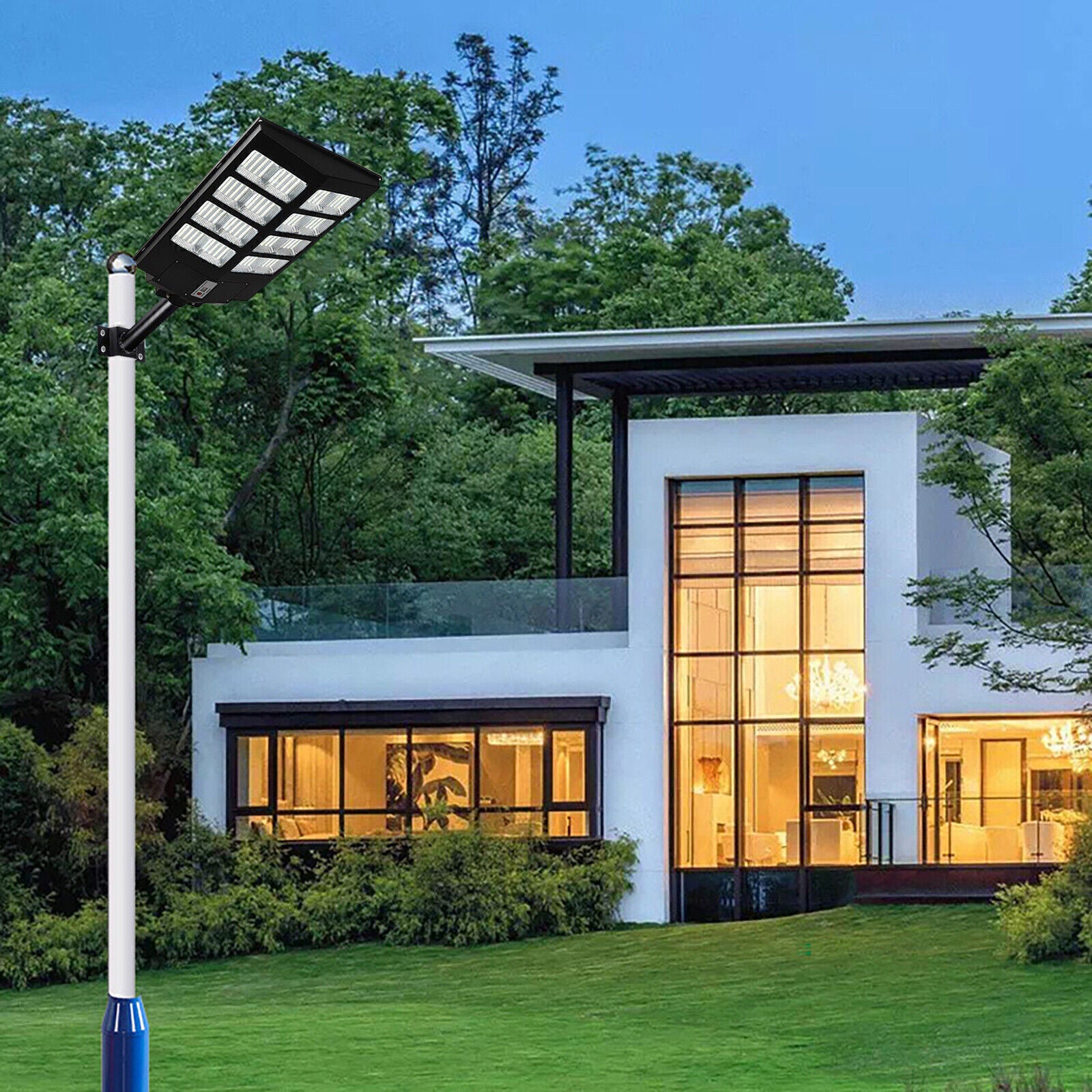 Lampa LED 900W Solara SLIM Senzor Miscare + Telecomanda